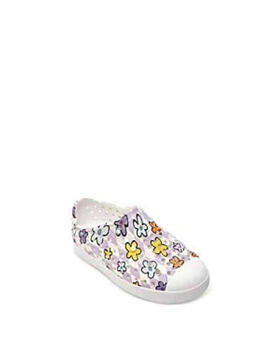 Native Kids' Unisex Jefferson Sugarlite Print Shoes - Baby, Toddler In Shell White/shell White/daisy Grid
