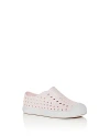 Native Unisex Jefferson Waterproof Slip On Sneakers - Toddler, Little Kid In Milk Pink/shell White