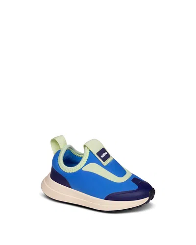 Native Kids' Unisex Robbie Dash Child Slip On Sneakers - Baby, Toddler In Megamarine Blue/ Tapioca Dart/ Hazel Bro