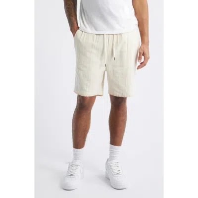 Native Youth Clover Mid Length Shorts In Off White