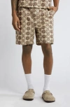 NATIVE YOUTH EMBROIDERED COTTON SHORTS