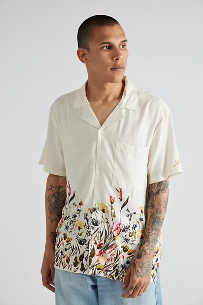 Native Youth Fike Floral Shirt Top In Cream, Men's At Urban Outfitters