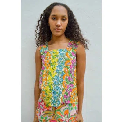 Native Youth Fruit Printed Multi Frill Top