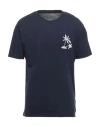 Native Youth Man T-shirt Midnight Blue Size L Cotton, Elastane In Blue