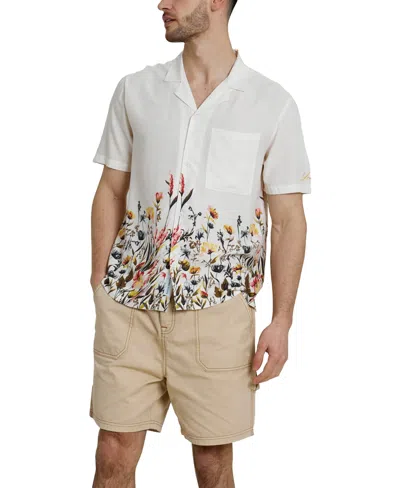 Native Youth Men's Regular-fit Floral Shirt In Cream