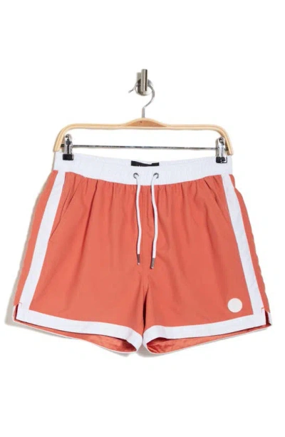 Native Youth Volley Swim Trunks In Orange