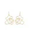 Natori 14k Yellow Gold Large Sakura Hoop Earrings In Gold