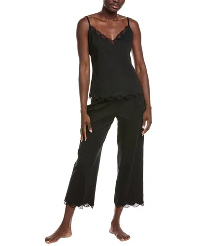 Natori 2pc Bliss Serenity Cami Pajama Set In Black