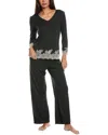 Natori Shangri La Luxe Lace-trim Pajama Set