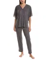 Natori 2pc Pajama Set In Animal Print