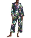 Natori 2pc Pant & Shirt Sleep Set In Green