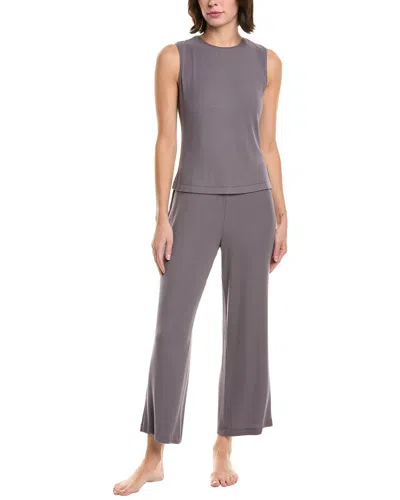 Natori 2pc Rib Essential Pajama Set In Purple