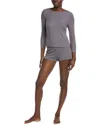 Natori 2pc Rib Essential Pajama Set In Green