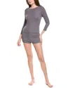 Natori 2pc Rib Essential Pajama Set In Grey