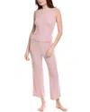 Natori Essentials Sleeveless Rib Pajamas In Pink