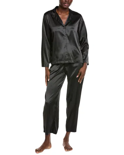 Natori 2pc Shirt & Pant Set In Black