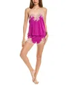 Natori Enchant Lace Short Pajamas In Purple