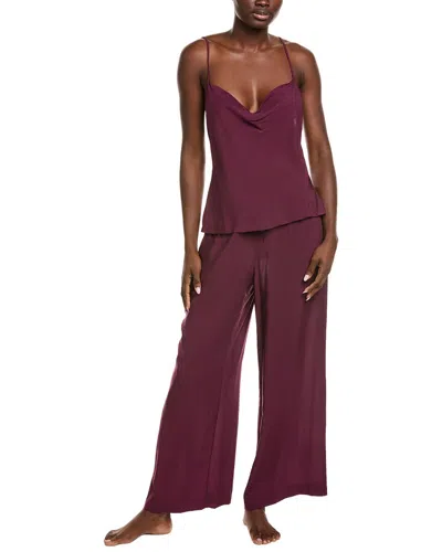 NATORI NATORI 2PC SILK-BLEND CAMI & PANT SET