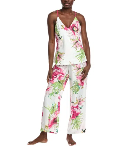 Natori 2pc Sonomi Top & Pant Set In White