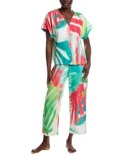 Natori 2pc Usami Top & Pant Set In Multi