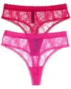 Natori 2pk Bliss Allure Lace Thong