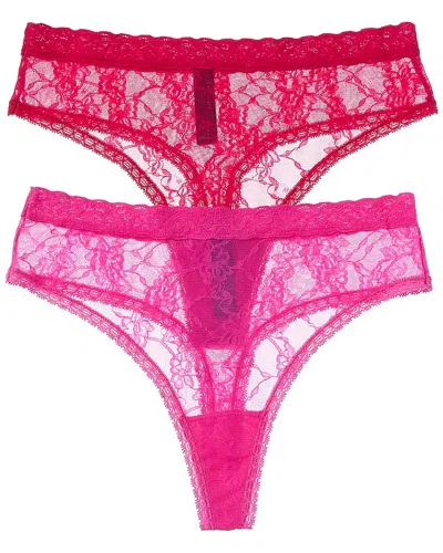 Natori 2pk Bliss Allure Lace Thong