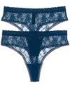 Natori 2pk Bliss Allure Lace Thong