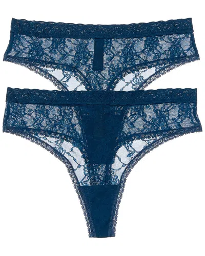 Natori 2pk Bliss Allure Lace Thong