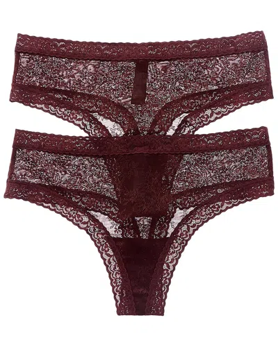 Natori 2pk Escape Thong In Brown