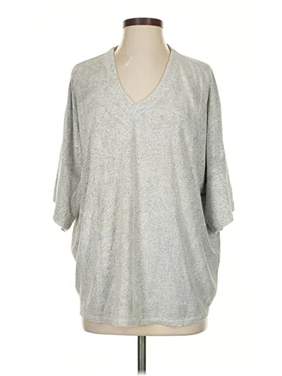 Pre-owned Natori 3/4 Sleeve T-shirt In Gray