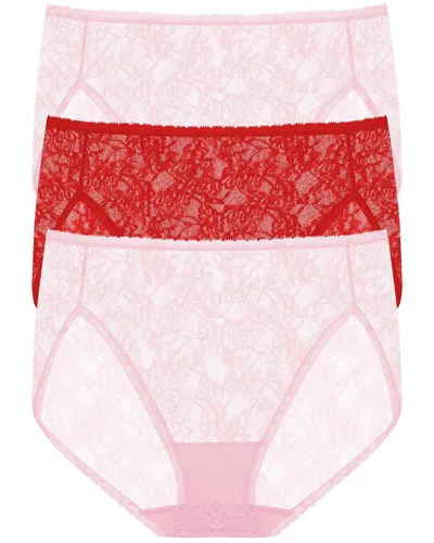 Natori 3pk Bliss Allure French Cut Panty In Pink
