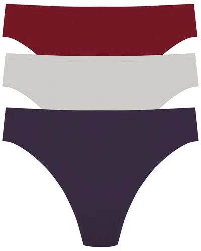 Natori 3pk Bliss Bare Thong In Multi