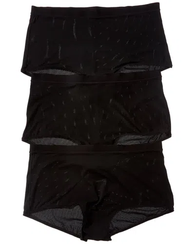 Natori 3pk Limitless Boyshort In Black