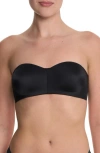 Natori Adapt Smooth Bandeau Strapless Bra In Black