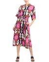 Natori Talitha Crepe A-line Belted Shirtdress