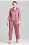Natori Ashley Icon Notch Pj Set In Pink