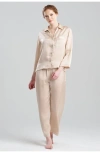 Natori Ashley Icon Notch Pj Set In Gold