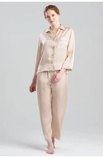 Natori Ashley Icon Notch Pj Set In Gold