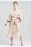 Natori Ashley Icon Robe With Lace In Neutral
