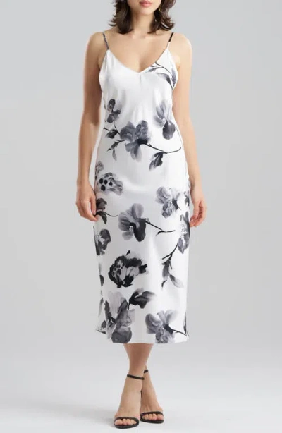 Natori Aurelia Floral Charmeuse Nightgown In Multi