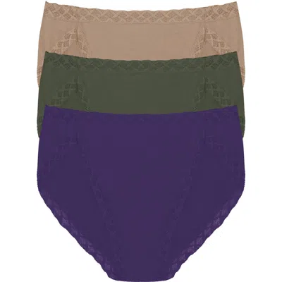 Natori Bliss 3-pack French Cut Briefs In Multi