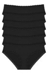 Natori Women's 6-pk. Bliss French Cut Underwear 152058p6 In Black