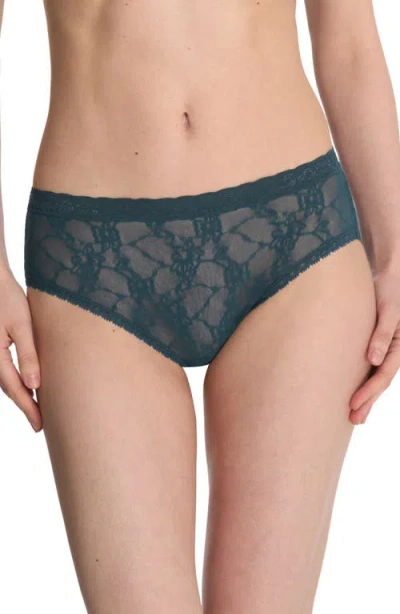 Natori Bliss Allure Lace Briefs In Crystal Teal