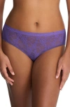Natori Bliss Allure Lace Briefs In Deep Indigo