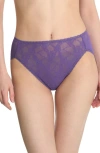 Natori Bliss Allure Lace French Cut Panties In Deep Indigo