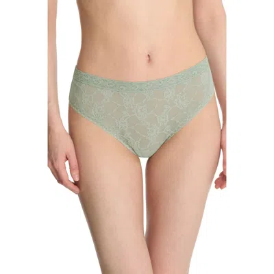 Natori Bliss Allure Lace Thong In Meadow