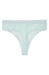 Natori Bliss Allure Lace Thong In Morning Dew