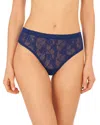 Natori Bliss Allure Lace Full Briefs In Indigo