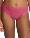 Natori Bliss Allure Lace French Cut Panties In Raspberry Glaze