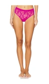 Natori Bliss Allure Thong In Raspberry Glaze